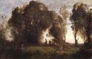 Corot Camille The dance of the nymphs oil